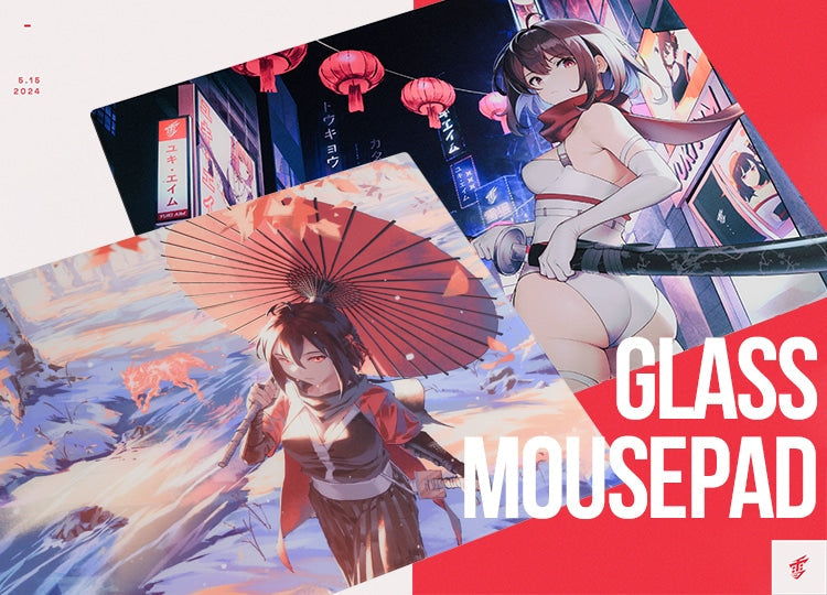 【入荷情報】Yuki Aim Glass Mousepad Katana/Kitsune 予約開始しました!