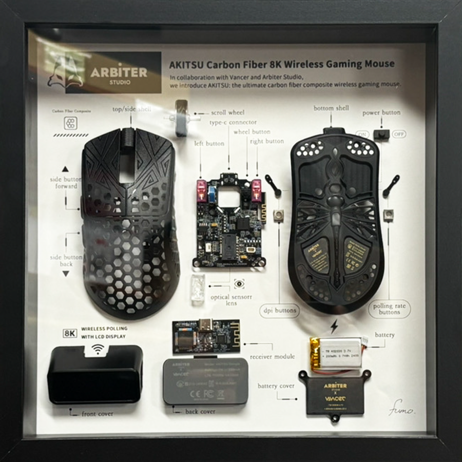 FUMO ARTWORK Arbiter Studio AKITSU Carbon Fiber 8K 黒額縁【他商品との同梱不可】