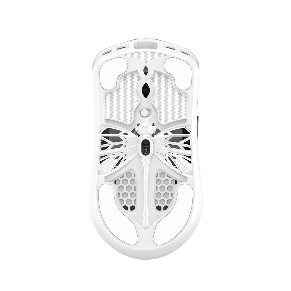 Arbiter Studio AKITSU MEDIUM 40g Carbon Fiber 8K Wireless Gaming Mouse White