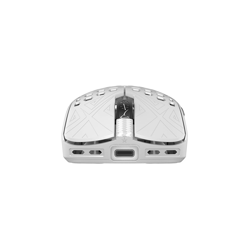 Arbiter Studio AKITSU MEDIUM 40g Carbon Fiber 8K Wireless Gaming Mouse White