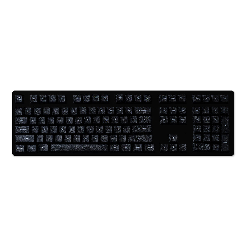 Arbiter Studio Carbon Fiber Textured Keycap Set 156 Keys