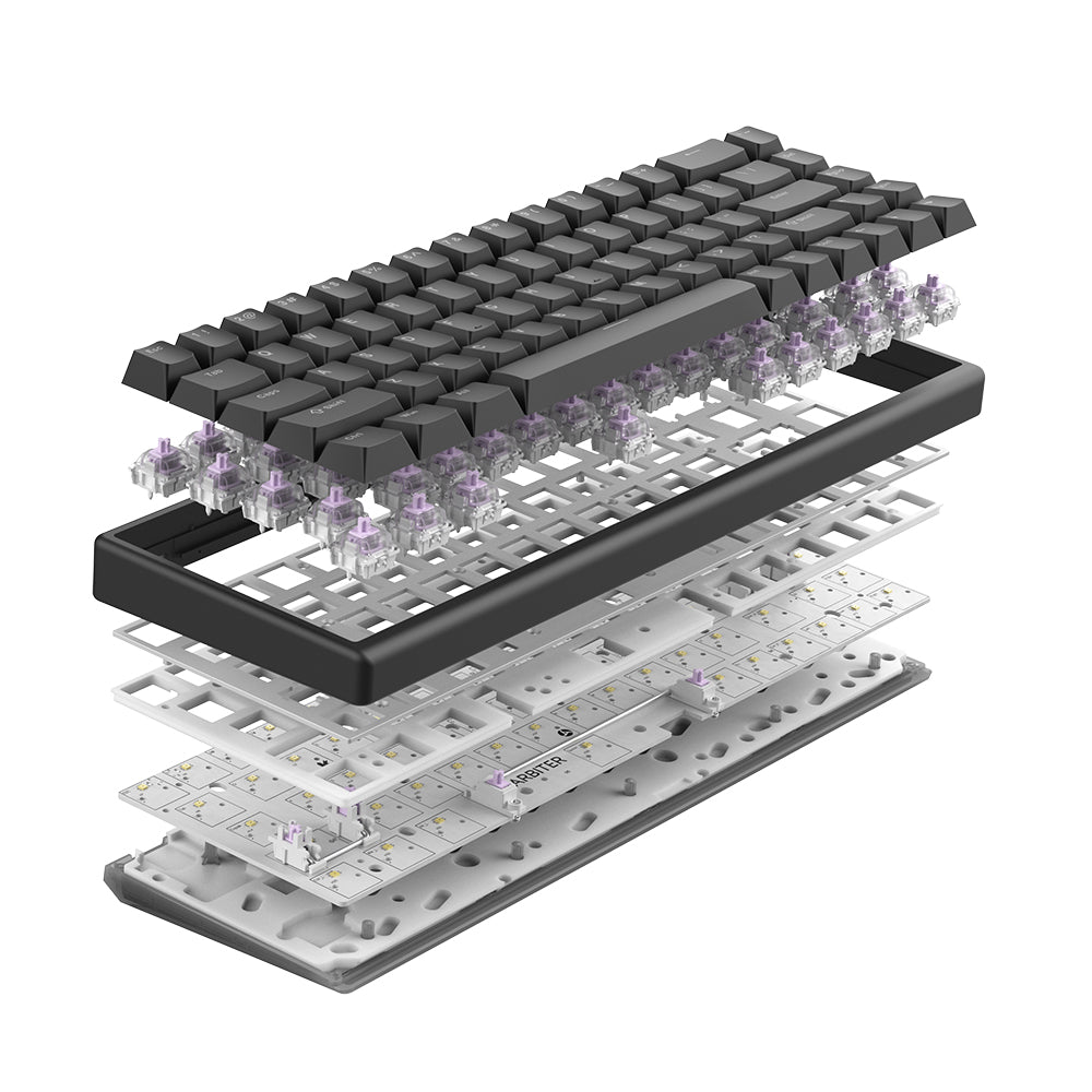 Arbiter Studio TENKO Polar 65 + HE Magnetic Gaming Keyboard Just Black