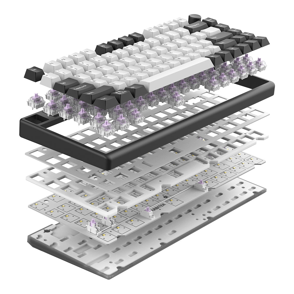 Arbiter Studio TENKO Polar 75 + HE Magnetic Gaming Keyboard Black Panda