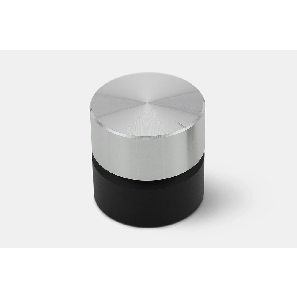Binepad BNR1-V2 CNC Aluminum PC Knob Silver Knob Black Bottom