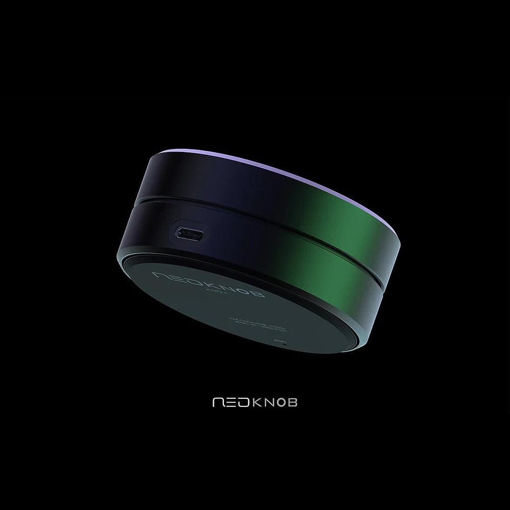 Binepad Neo Knob KN01 CNC Aluminum PC Knob Black Knob Black Bottom