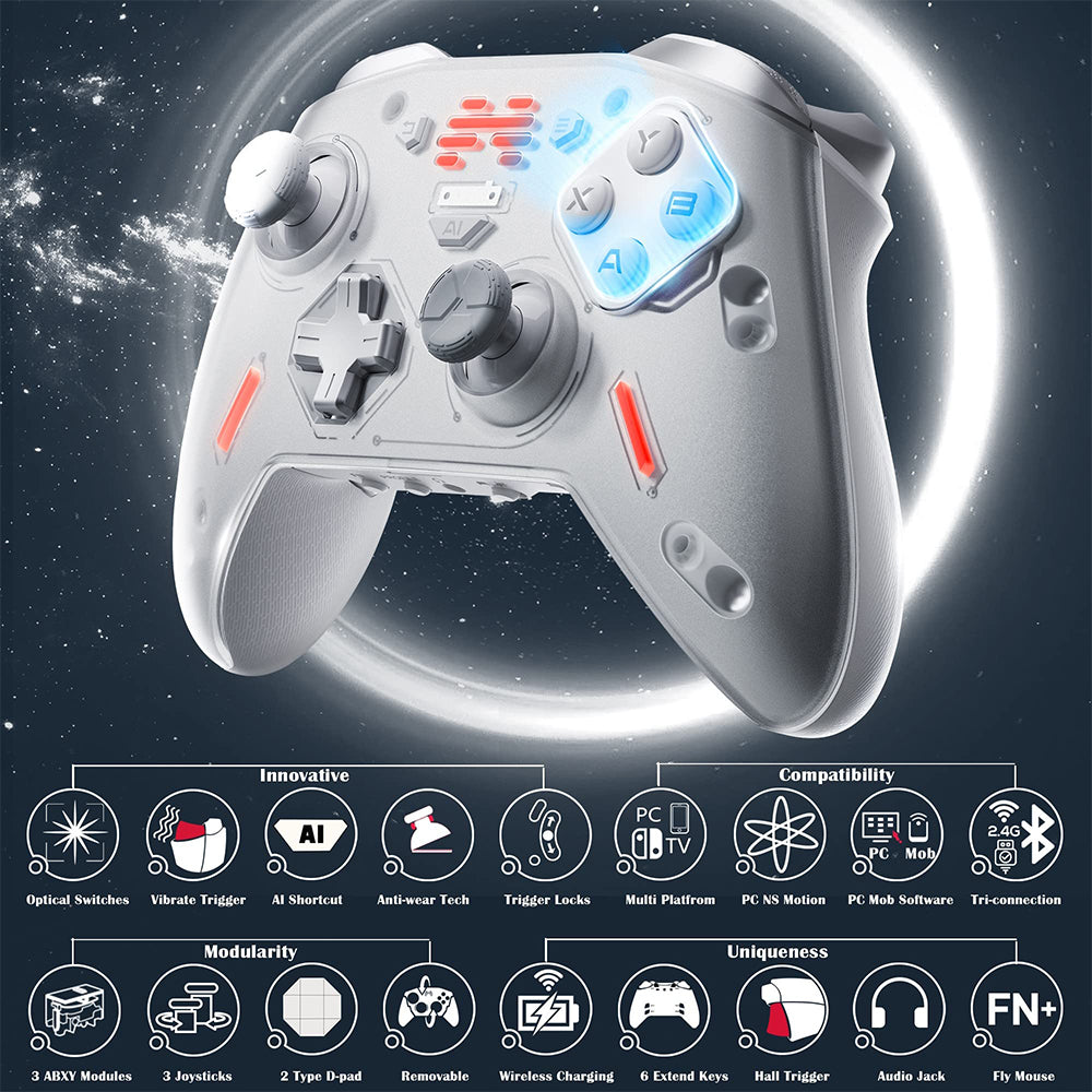 BEITONG Zeus 2 Elite Wireless Controller Gamepad Flagship Version White
