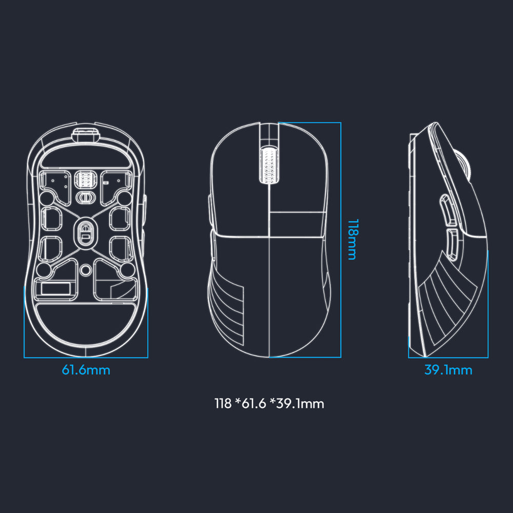 Chilkey Glacier LW 8K Wireless Gaming Mouse Mystique Purple