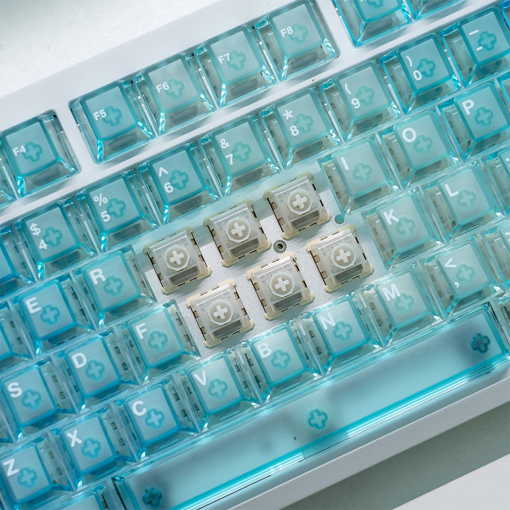 Chilkey Slice75 HE Keyboard White WS Flux Switch