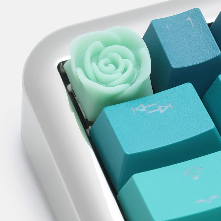 Capsmiths Rose Artisan Keycap (Mint)