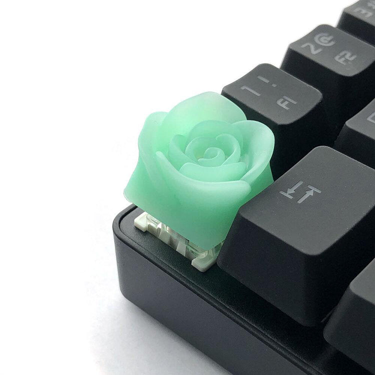 Capsmiths Rose Artisan Keycap (Mint)