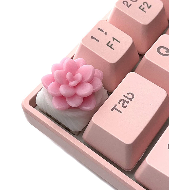 Capsmiths Succulent Echeveria Artisan Keycap (Sakura)