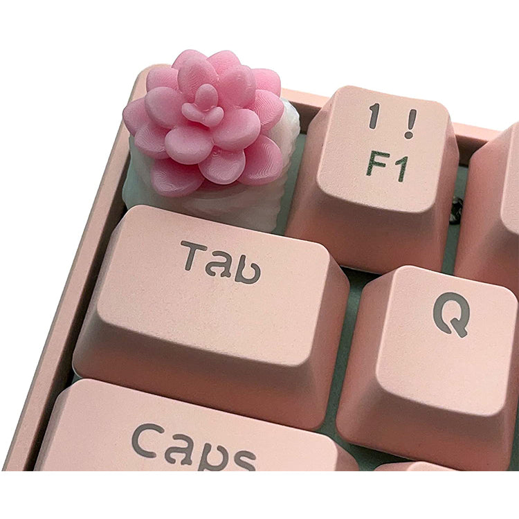 Capsmiths Succulent Echeveria Artisan Keycap (Sakura)