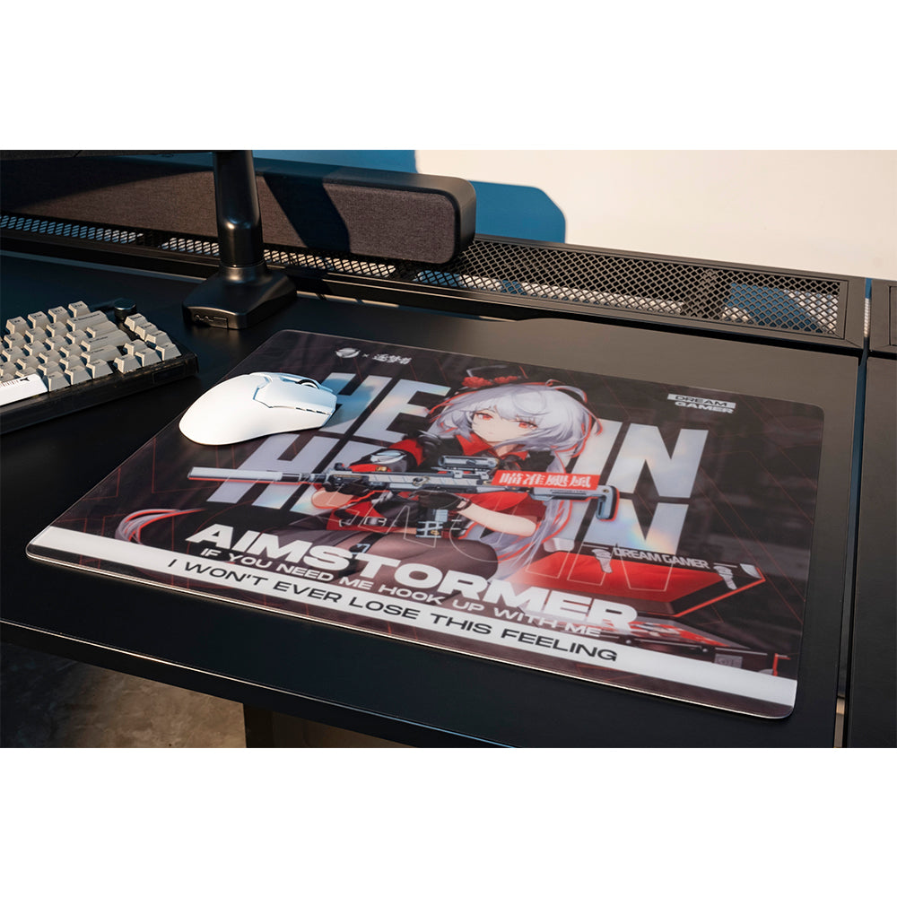 Dream Gamer Float Glass Mousepad AIMSTORMER Dark【他商品との同梱不可】