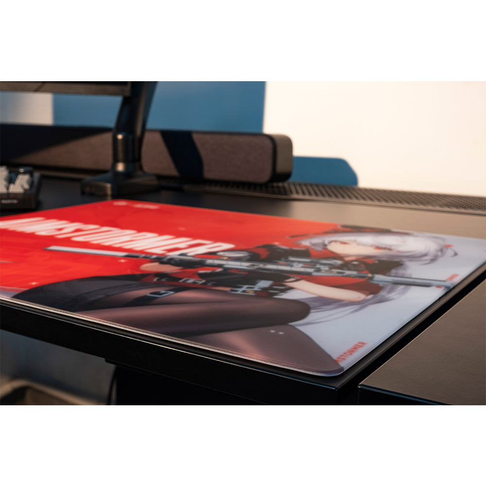Dream Gamer Float Glass Mousepad AIMSTORMER Red【他商品との同梱不可】