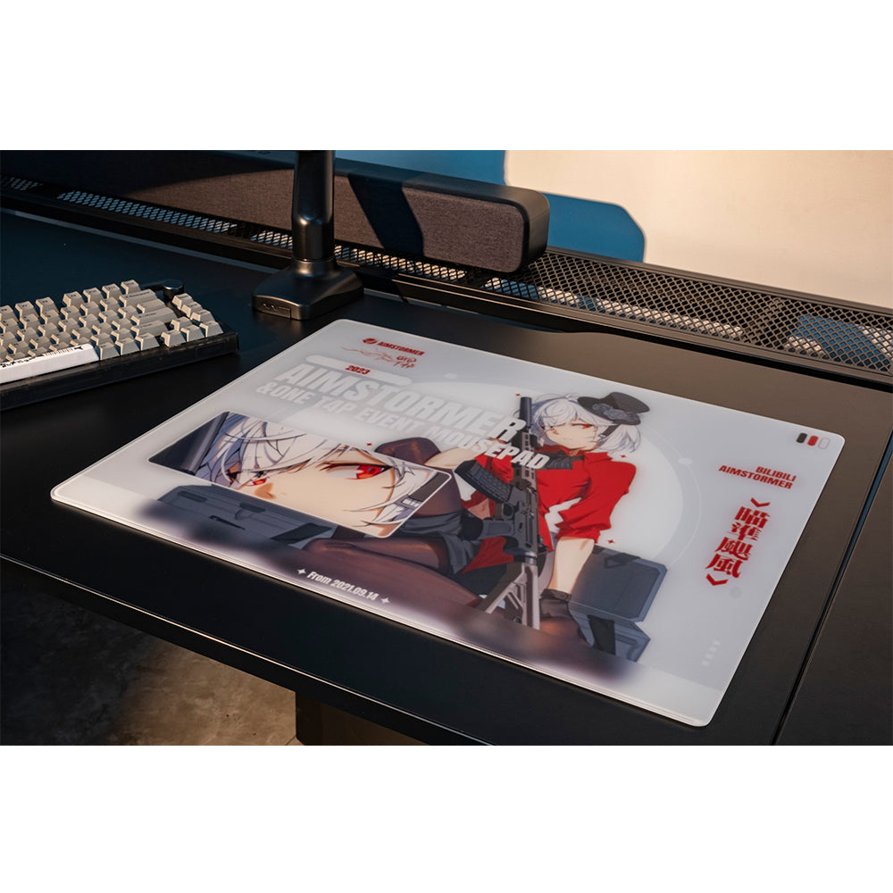 Dream Gamer Thunder Glass Mousepad AIMSTORMER Hurricane【他商品との同梱不可】