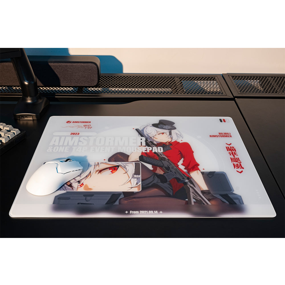Dream Gamer Thunder Glass Mousepad AIMSTORMER Hurricane【他商品との同梱不可】