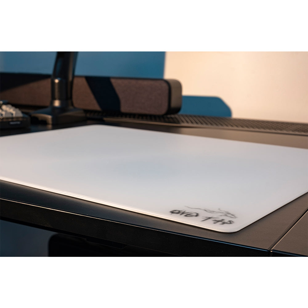 Dream Gamer Thunder Glass Mousepad White【他商品との同梱不可】