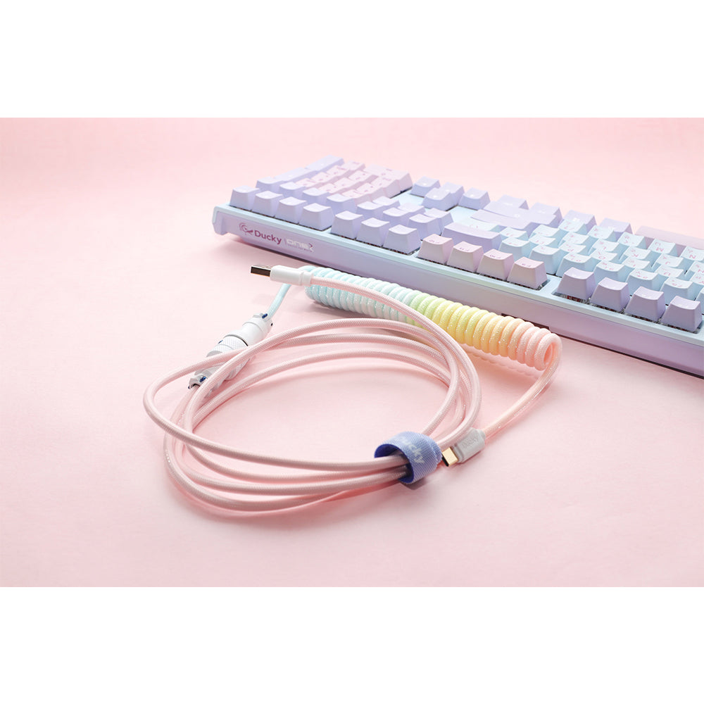 Ducky Coiled Cable Cotton Candy