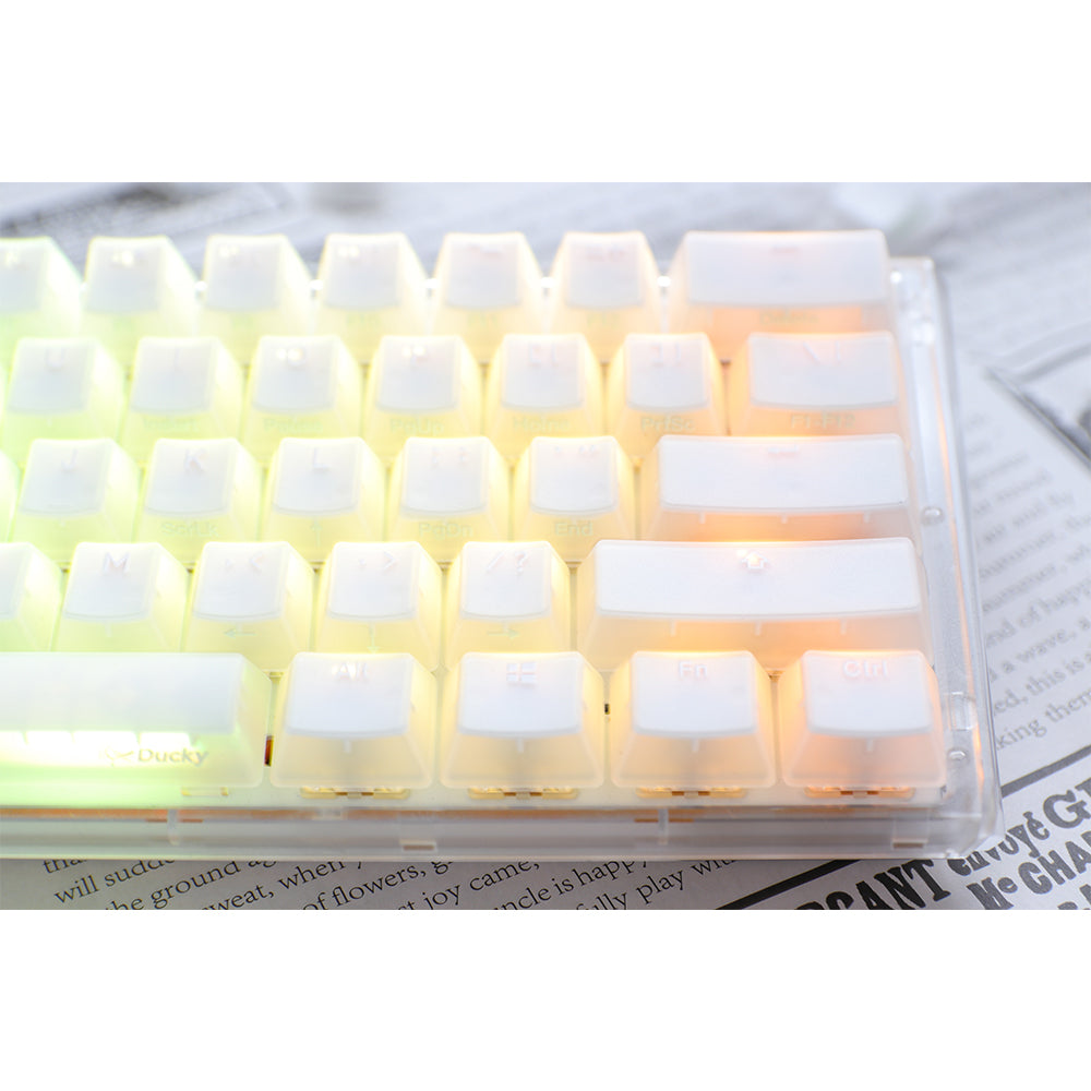 Ducky One 3 Mini 60% keyboard Aura Edition Aura White