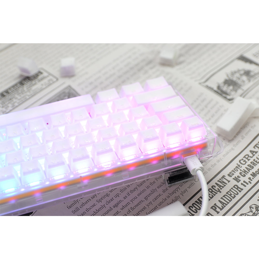 Ducky One 3 Mini 60% keyboard Aura Edition Aura White