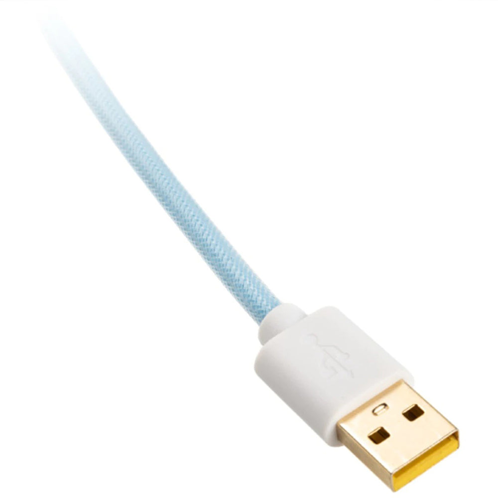Ducky Premicord Custom Coiled USB Cable Cotton Candy