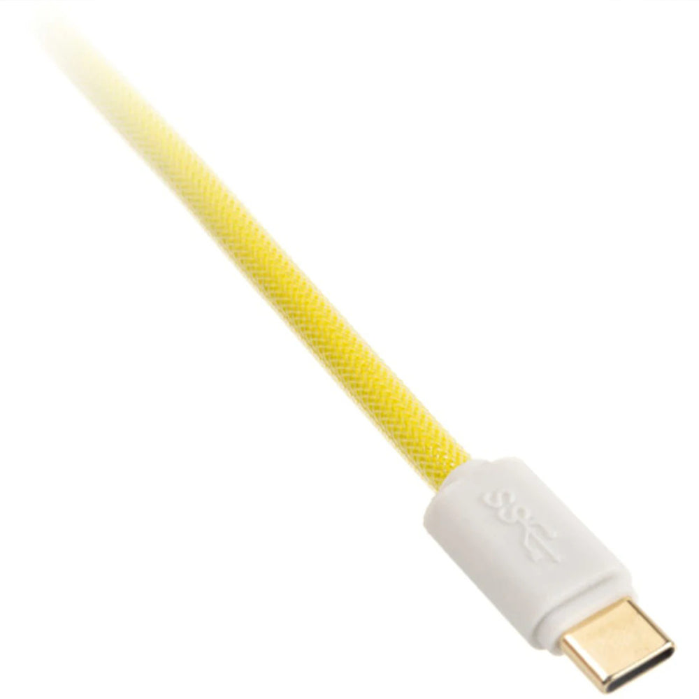 Ducky Premicord Custom Coiled USB Cable Cotton Candy