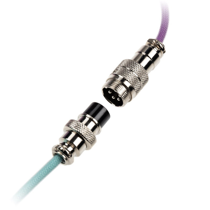 Ducky Premicord Custom Coiled USB Cable Frozen Llama