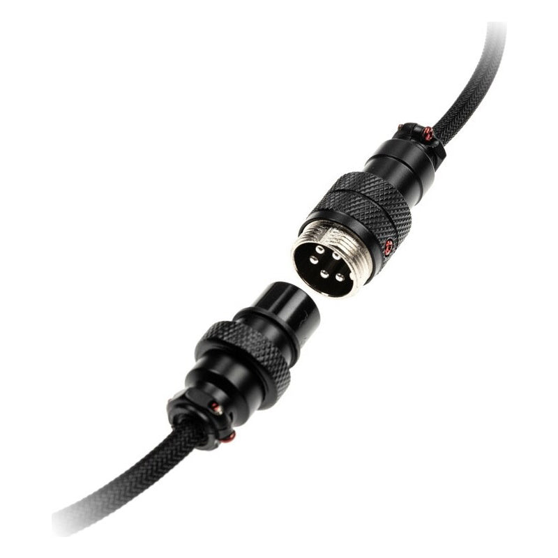 Ducky Premicord Custom Coiled USB Cable Phantom Black