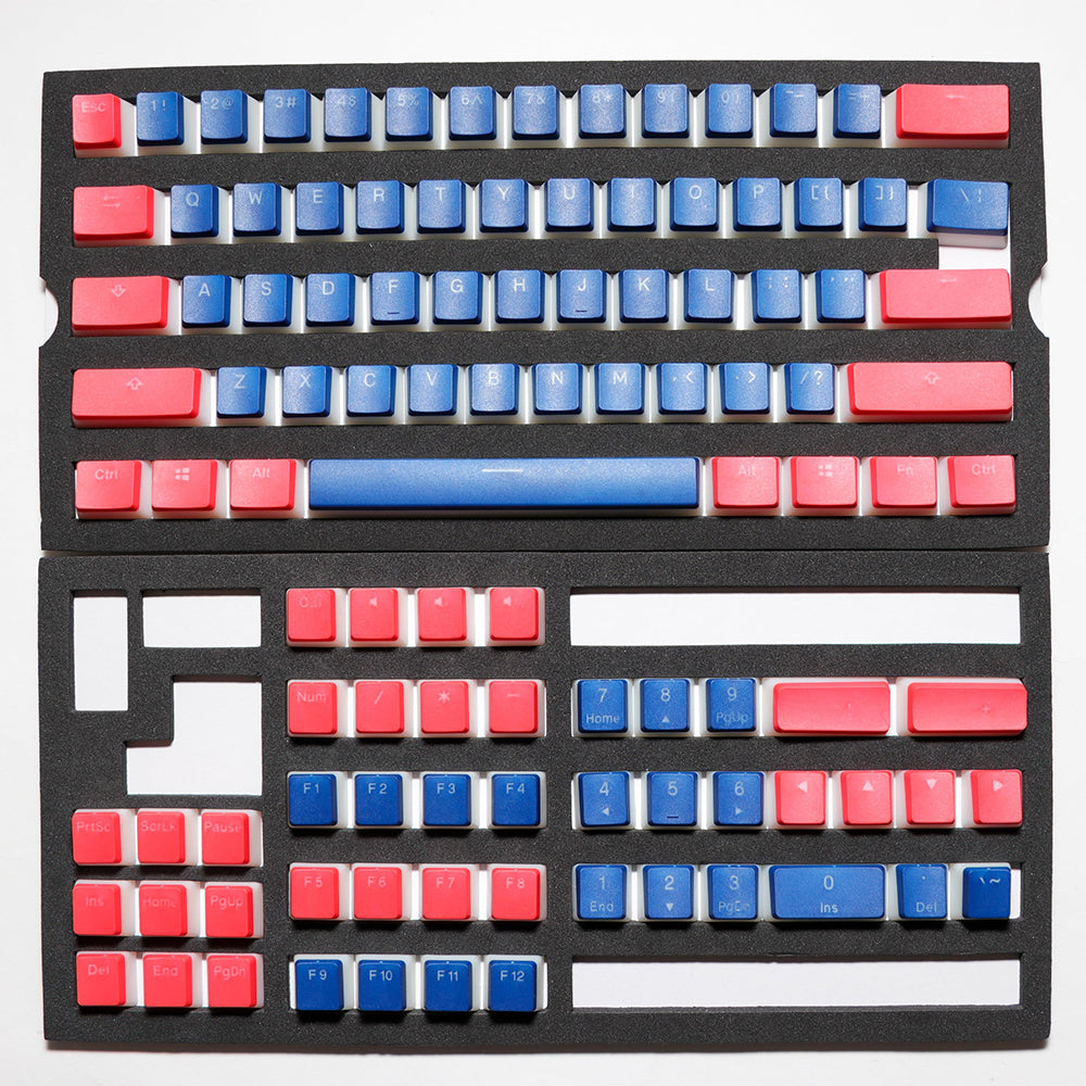 Seamless Legend Pudding Keycap Set Classic Blue Alpha Keycaps