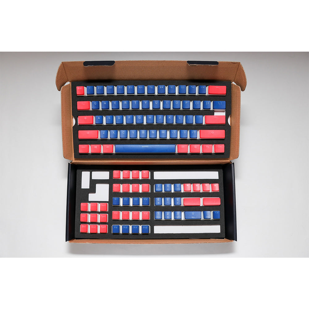 Seamless Legend Pudding Keycap Set Classic Blue Alpha Keycaps