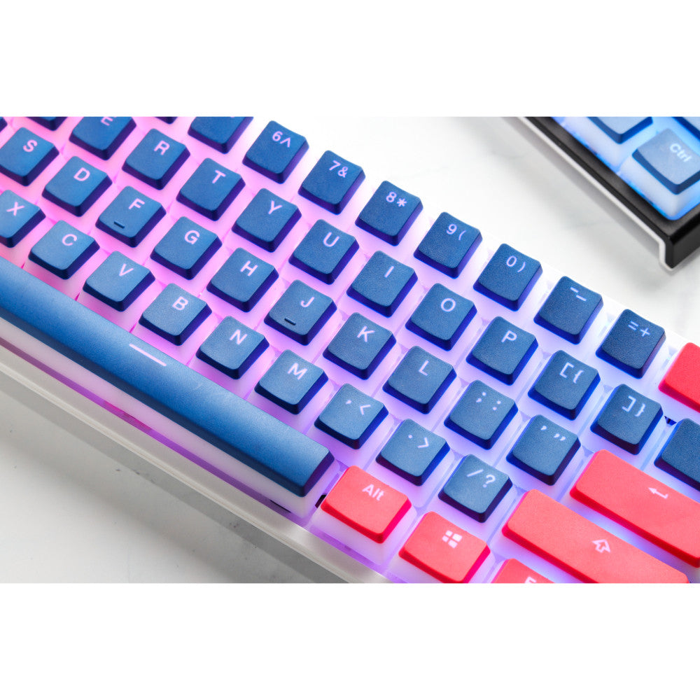 Seamless Legend Pudding Keycap Set Classic Blue Alpha Keycaps