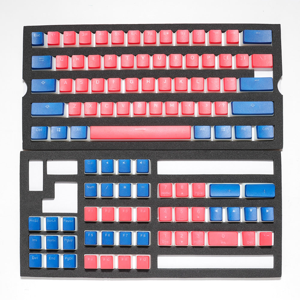 Seamless Legend Pudding Keycap Set Living Coral Alpha Keycaps