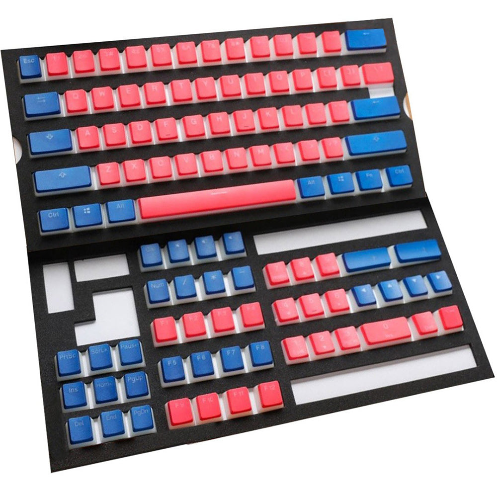 Seamless Legend Pudding Keycap Set Living Coral Alpha Keycaps