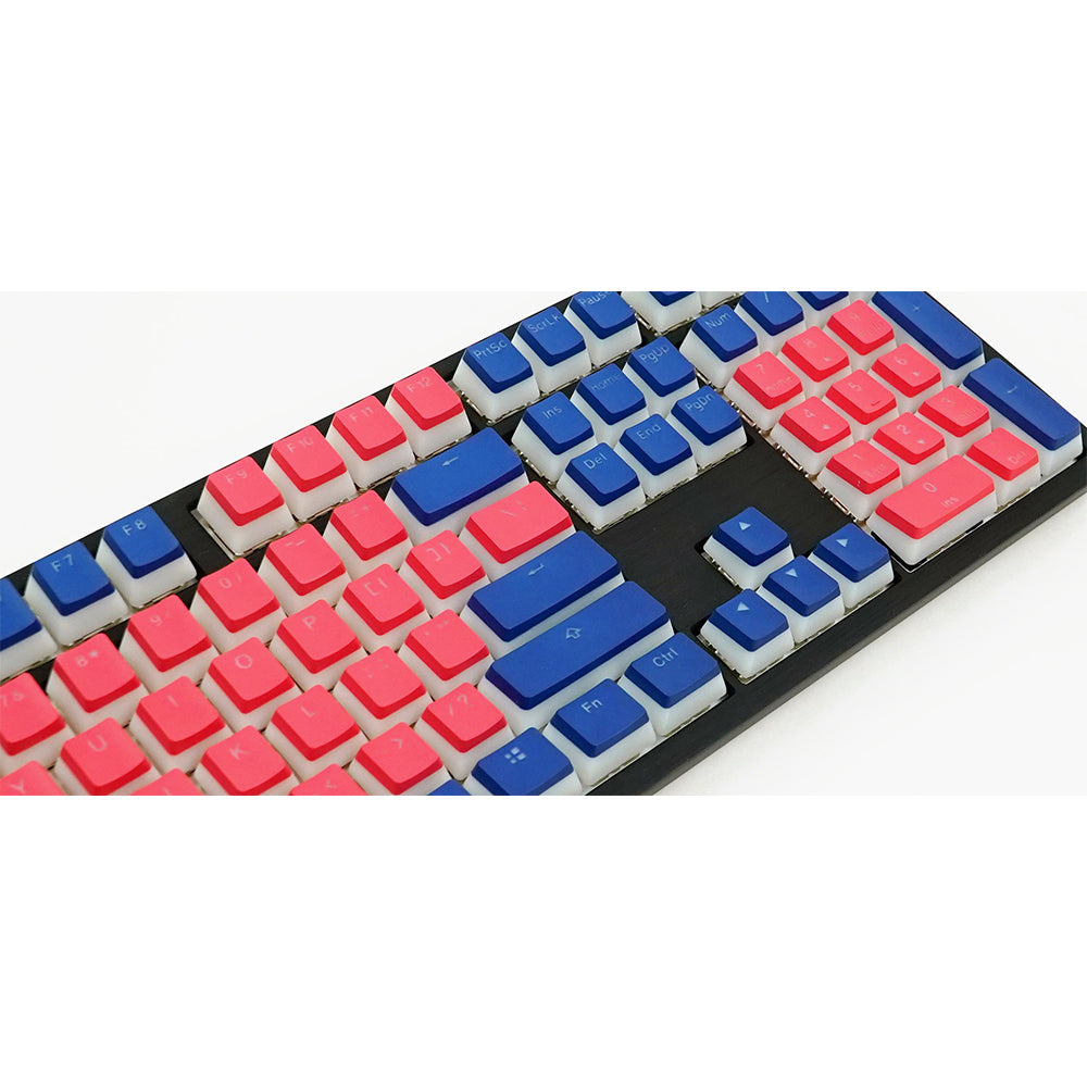 Seamless Legend Pudding Keycap Set Living Coral Alpha Keycaps