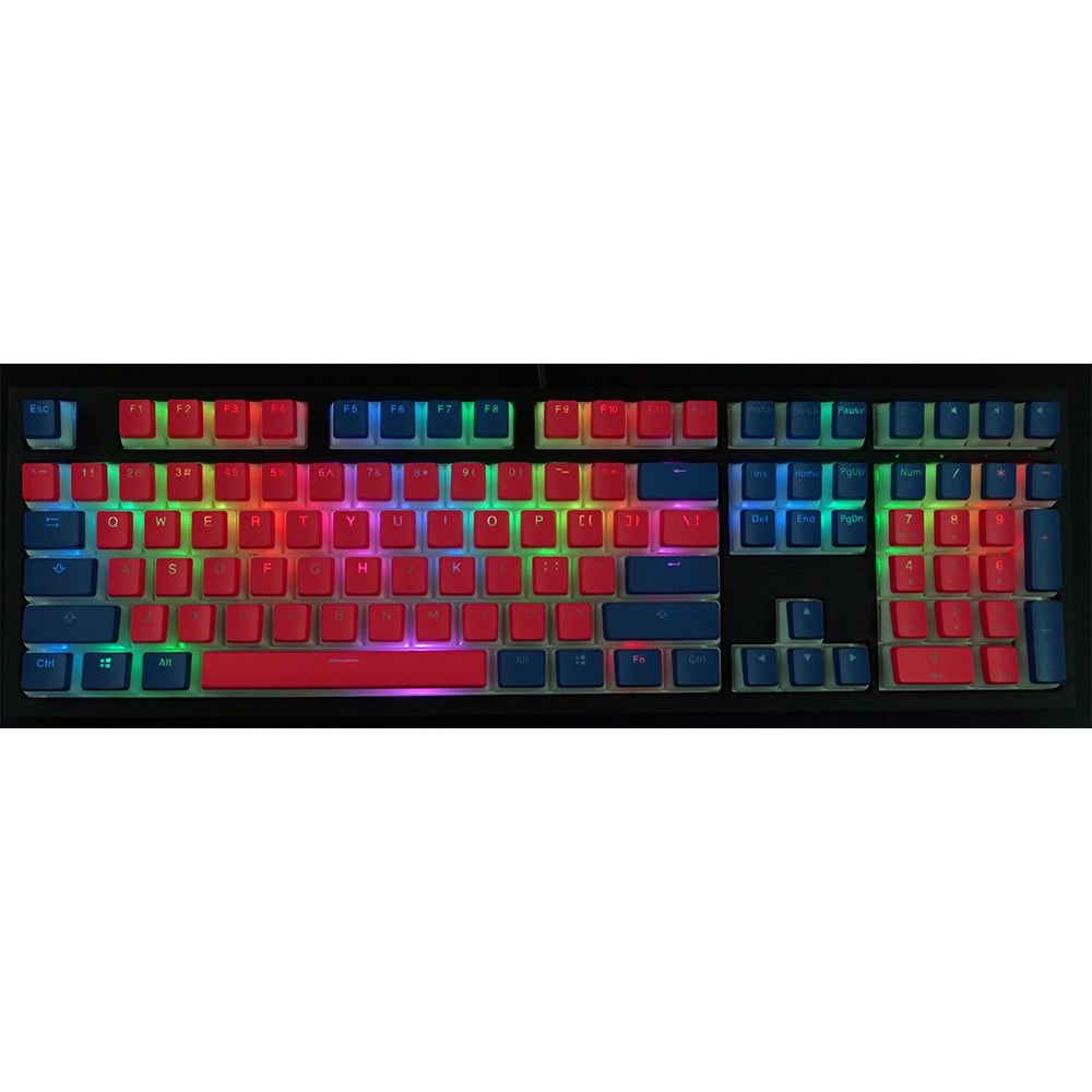 Seamless Legend Pudding Keycap Set Living Coral Alpha Keycaps