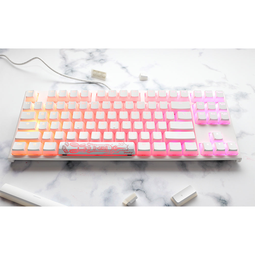 Ducky Seamless Legend Pudding Keycap Set White