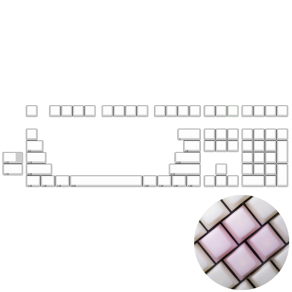EscapeKeyboard POM Jelly Keycaps ANSI fullsize Mod Kit Lavender