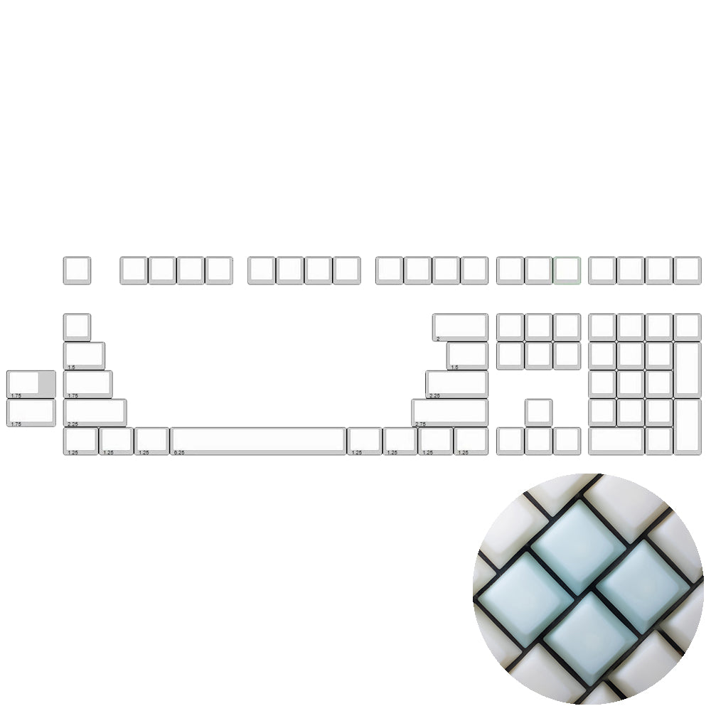 EscapeKeyboard POM Jelly Keycaps ANSI fullsize Mod Kit Ramune