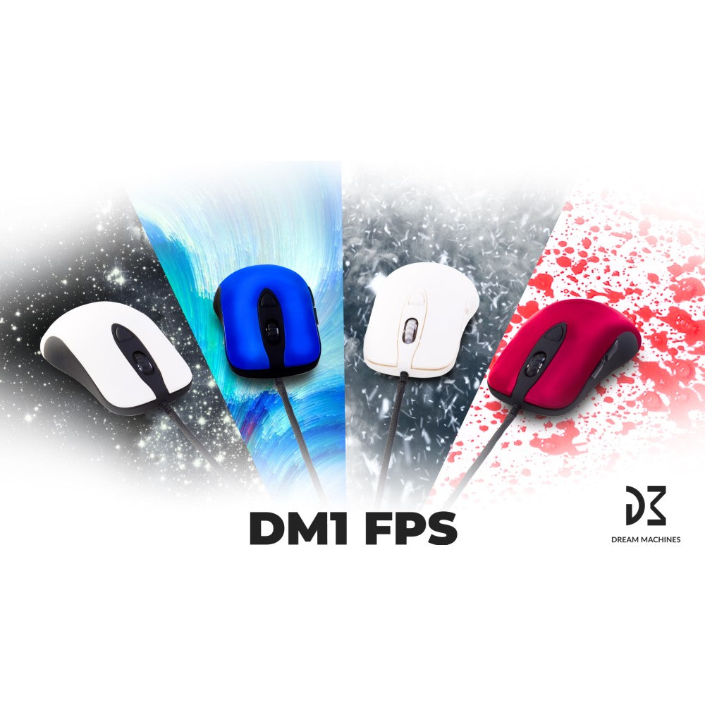 Dream Machines Gaming Mouse DM1 FPS - Blood Red (PMW3389)