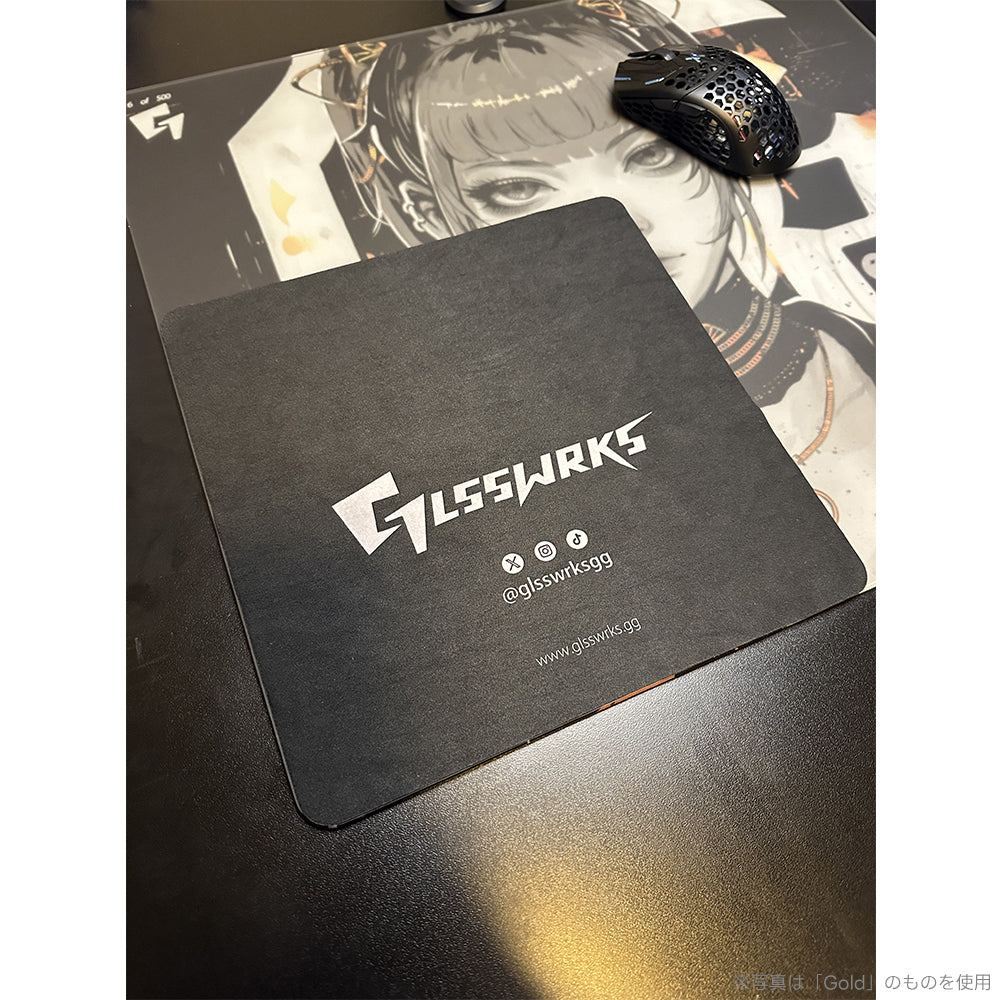 GLSSWRKS Akari Premium Glass Mousepad Red Japan Limited Edition【他商品との同梱不可】