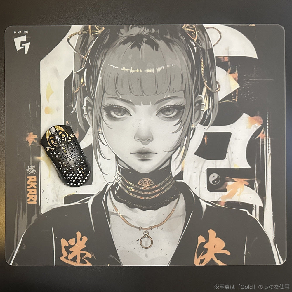 GLSSWRKS Akari Premium Glass Mousepad Red Japan Limited Edition【他商品との同梱不可】