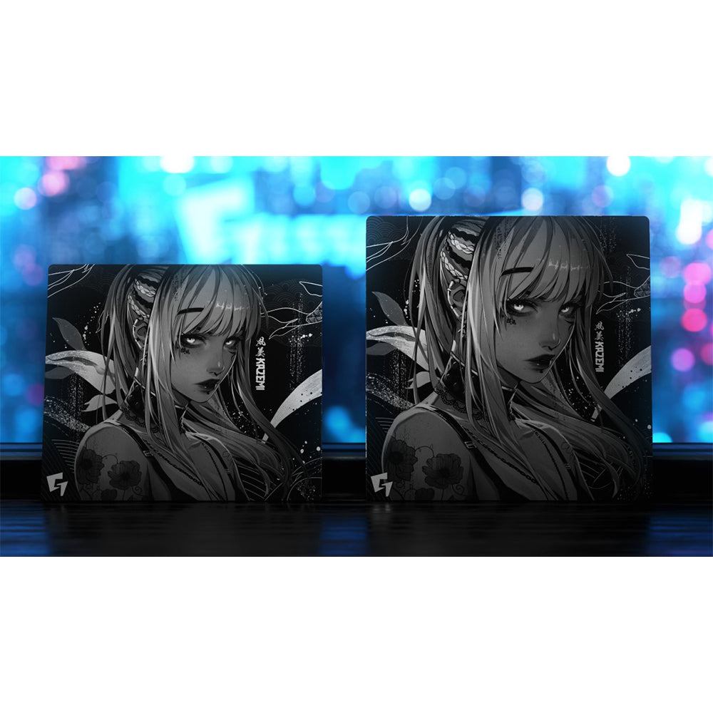 【2025年始棚卸キャンペーン】GLSSWRKS Kazemi Premium Glass Mousepad Dark 500x500mm Japan Limited Edition【他商品との同梱不可】