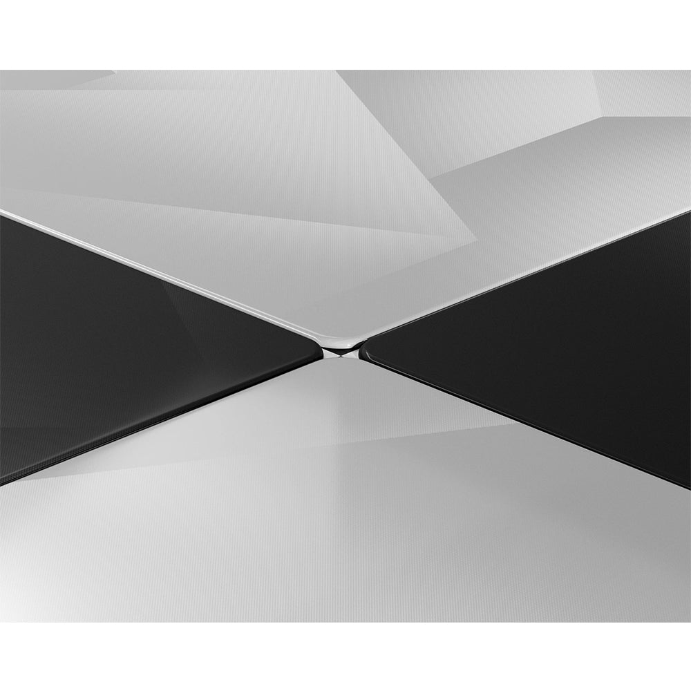 GLSSWRKS Polarity Series Glass Mousepad Large 490x420mm White