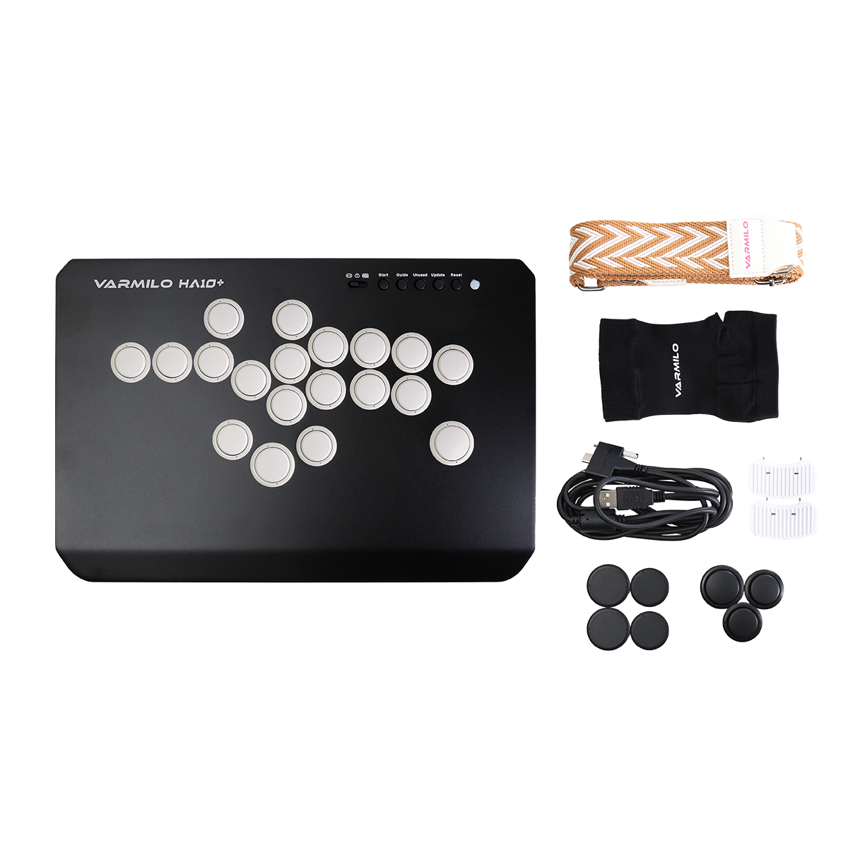 VARMILO HA10+ Obsidian Black Leverless Arcade Controller for Fighting Games