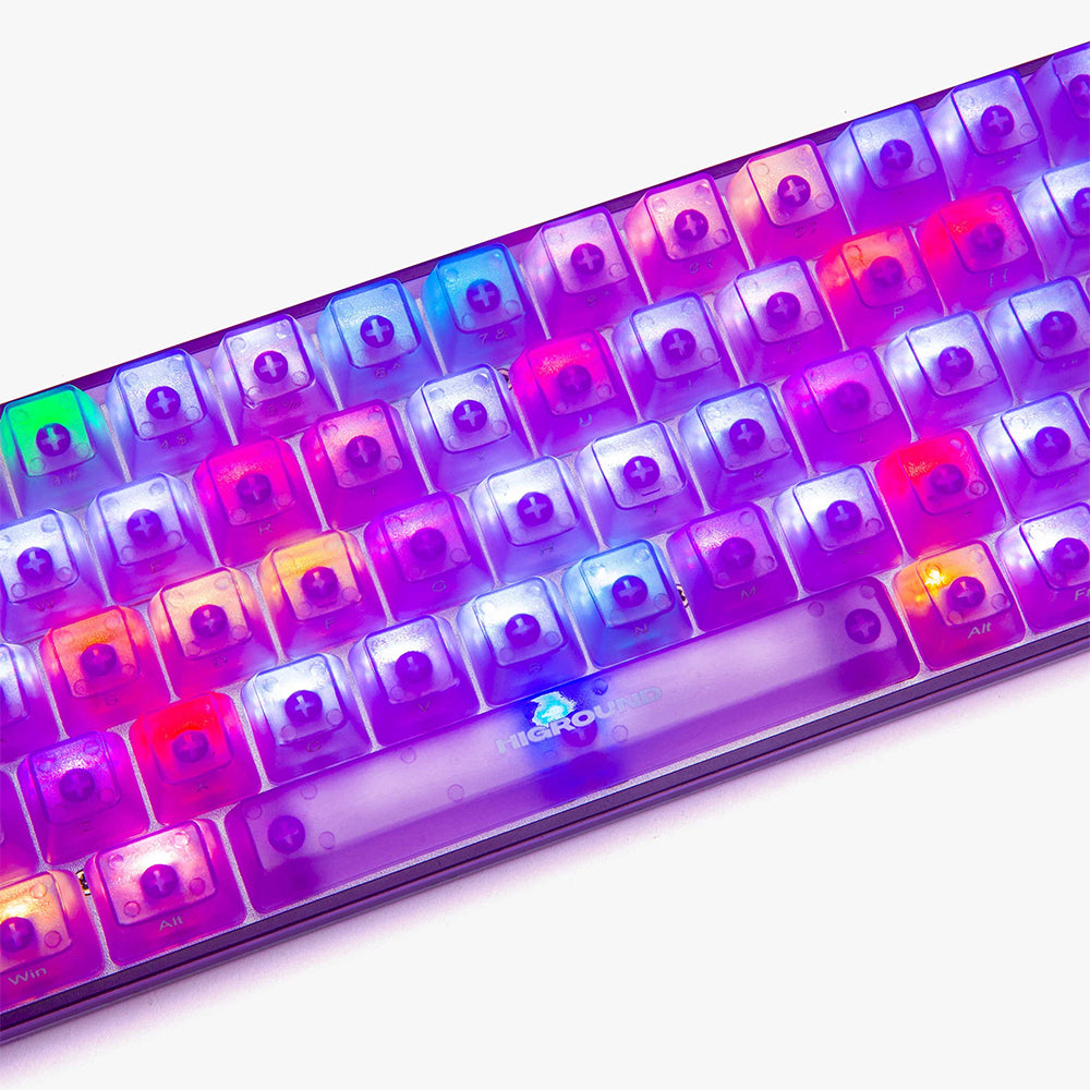 Higround Crystal Collection Basecamp 65 keyboard AMETHYST
