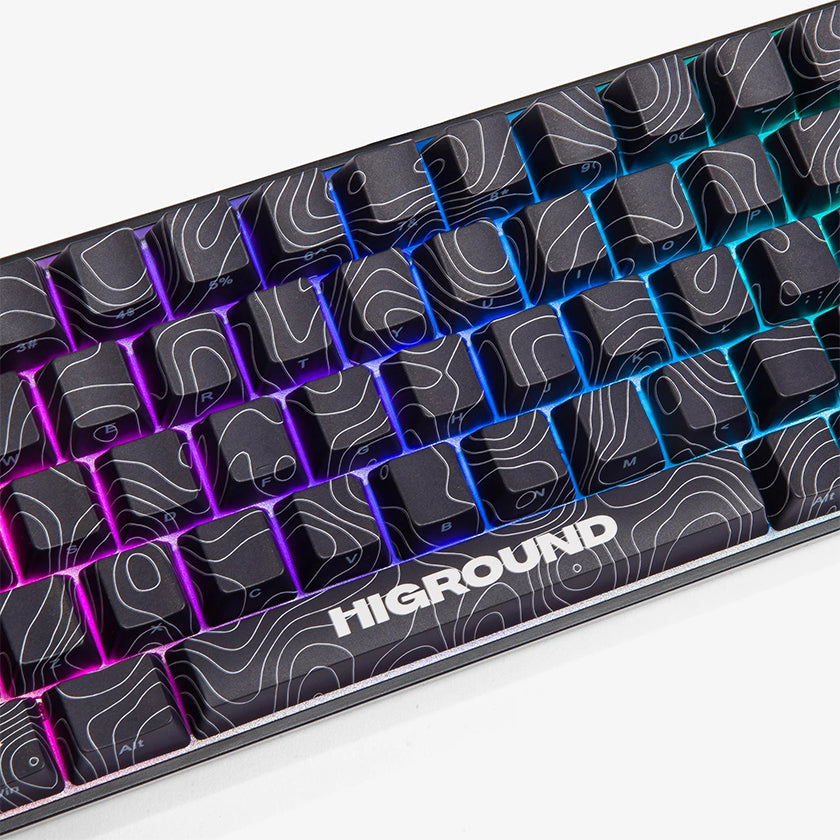 Higround Topograph Series Basecamp 65 keyboard BLACKICE