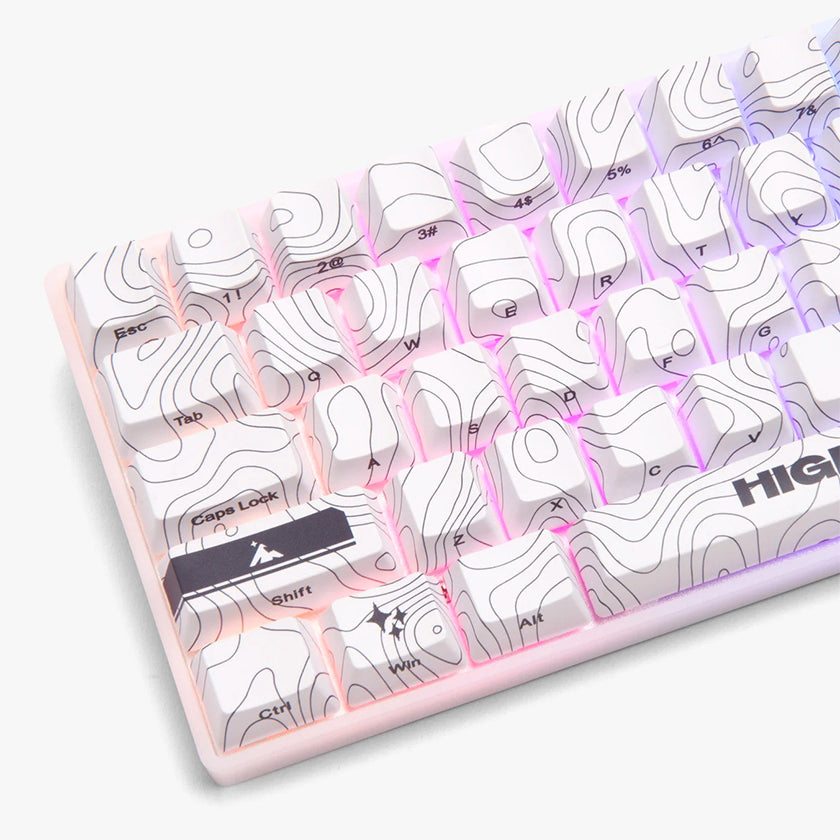 Higround Topograph Series Basecamp 65 keyboard SNOWSTONE