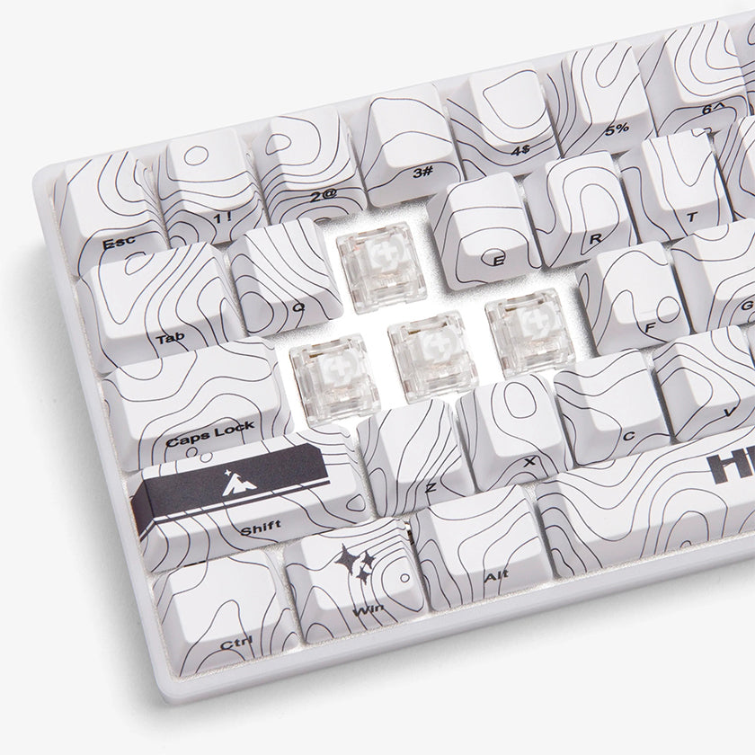 Higround Topograph Series Basecamp 65 keyboard SNOWSTONE