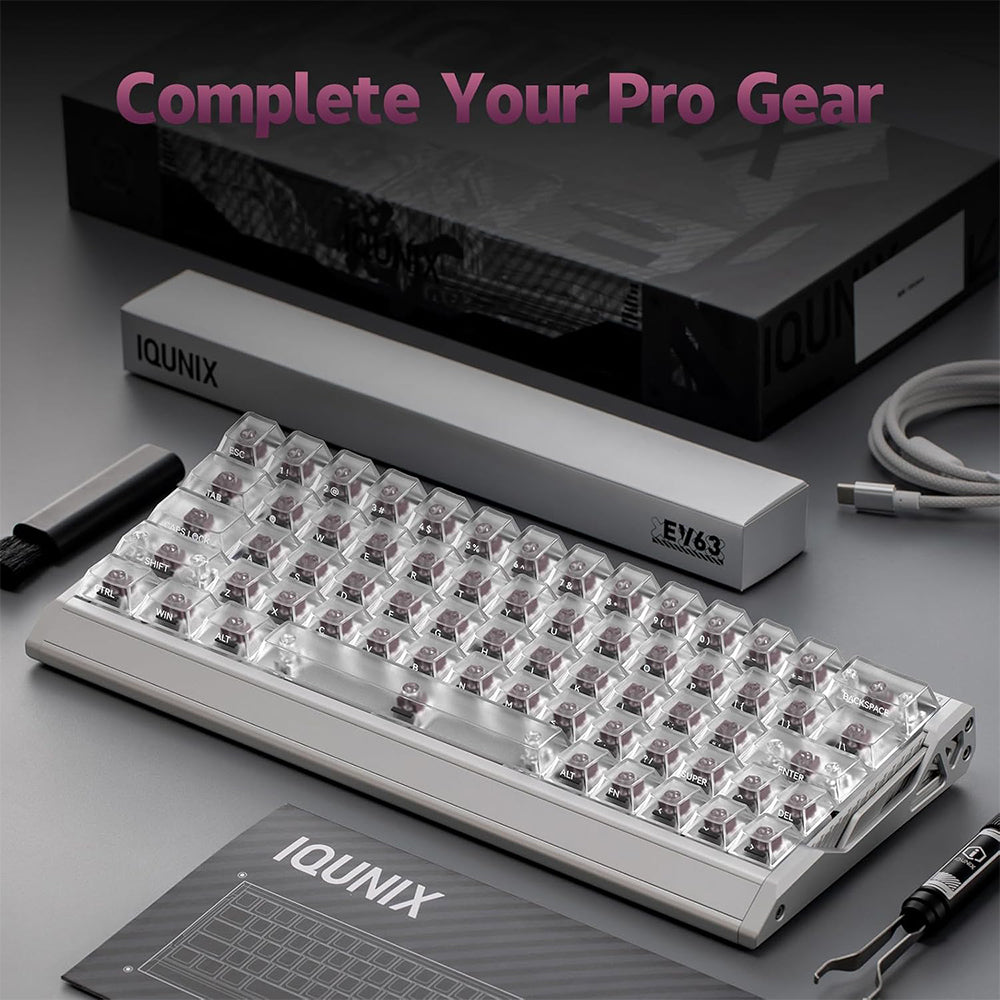 iQunix EV63 Magnetic Switch Gaming HE Keyboard Silver Blade (RS Version)