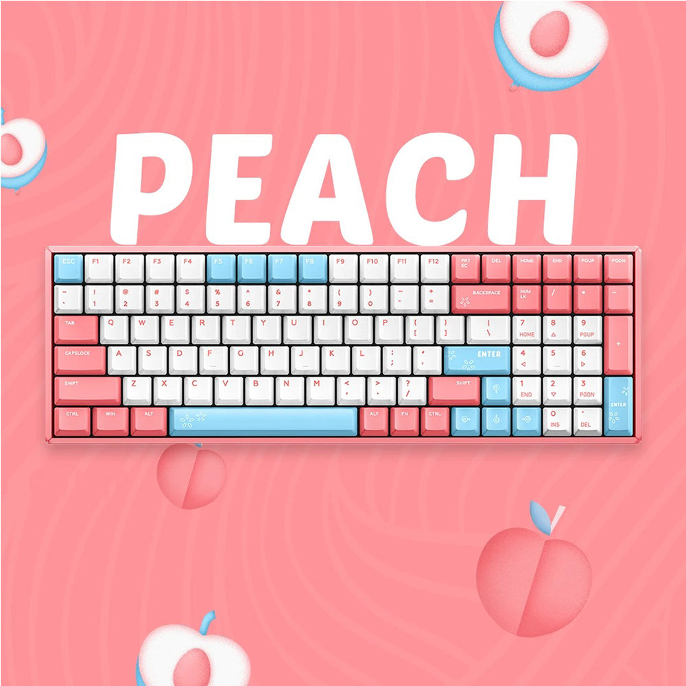 iQunix F96 Mechanical Keyboard Wired RGB Peach